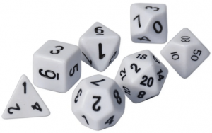 Ultra Pro - RPG Dice Set White